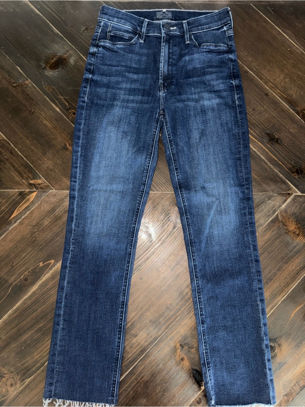Mother Jeans The Mid Rise Dazzler Ankle Fray in Fancy Meeting You Here Size 27 - Picture 3 of 11